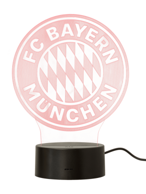 FC Bayern LED-Logo - Rot