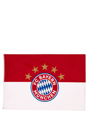FC Bayern Hissfahne Logo 180x120 cm - Rot/Weiß