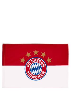 FC Bayern Fahne Logo 90x60 cm - Rot/Weiß