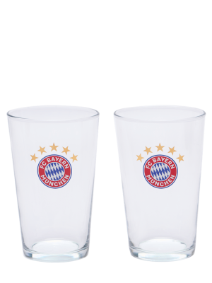 FC Bayern Glas Logo 2er-Set 0,33 l