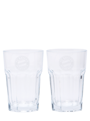 FC Bayern Latte Macchiatto Glas 2er-Set 0,3 l