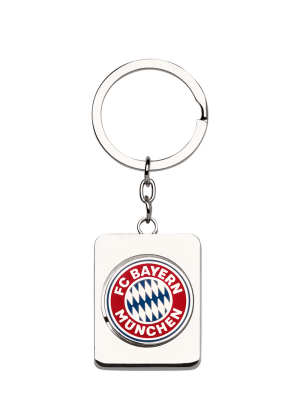 FC Bayern Schlüsselanhänger Chip - Silber