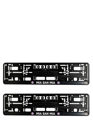 FC Bayern Kennzeichenverstärker 3D 2er-Set - Schwarz