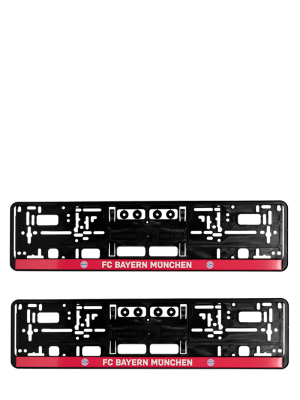 FC Bayern Kennzeichenverstärker 2er-Set - Schwarz
