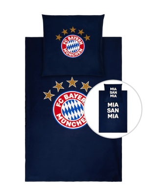 FC Bayern Bettwäsche Glow in the dark - Navy