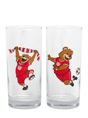 FC Bayern Glas Berni 2er-Set 0,37 l - Kinder