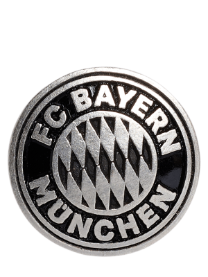 FC Bayern Anstecker Logo - Grau