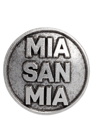 FC Bayern Anstecker Mia san mia - Grau