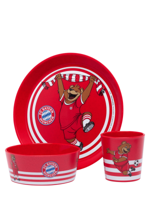 FC Bayern Kindergeschirr Set Berni 3teilig - Rot - Baby