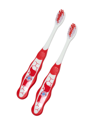 FC Bayern Zahnbürste 2er-Set - Rot - Kinder