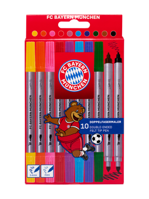 FC Bayern Doppelfasermaler 10er-Set - Kinder