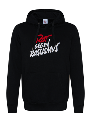 FC Bayern Hoodie Rot gegen Rassismus - Schwarz