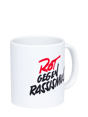 FC Bayern Tasse Rot gegen Rassismus 0,3 l - Weiß