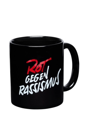 FC Bayern Tasse Rot gegen Rassismus 0,3 l - Schwarz