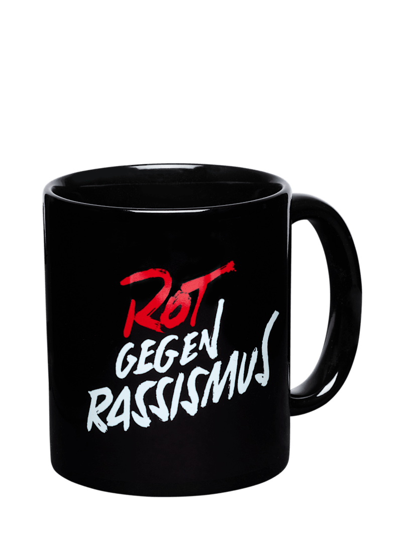 FC Bayern Tasse Rot gegen Rassismus 0,3 l - Schwarz