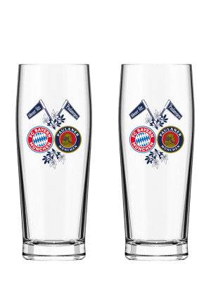 FC Bayern Halbeglas 2er-Set 0,5 l
