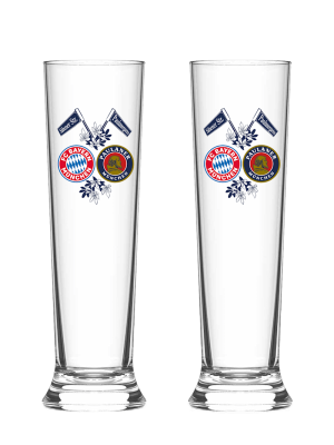 FC Bayern Pilsglas 2er-Set 0,5 l
