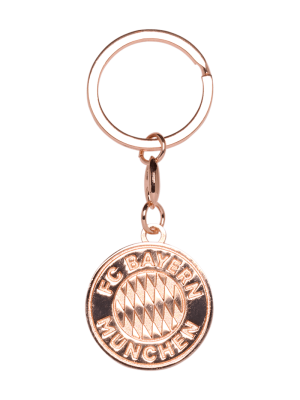 FC Bayern Schlüsselanhänger Logo - Rosa