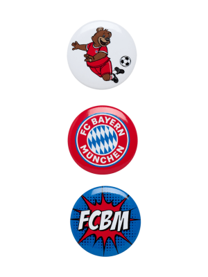 FC Bayern Button 3er-Set - Kinder