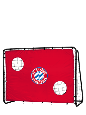 FC Bayern Fußballtor mit Torwand - Rot