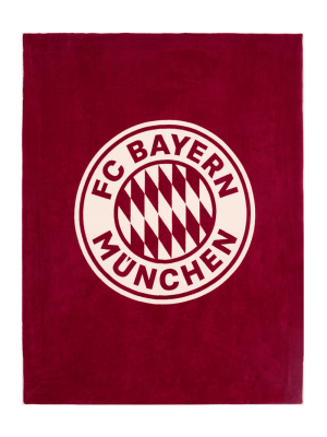 FC Bayern Kuscheldecke Sherpa 150x200 cm - Rot