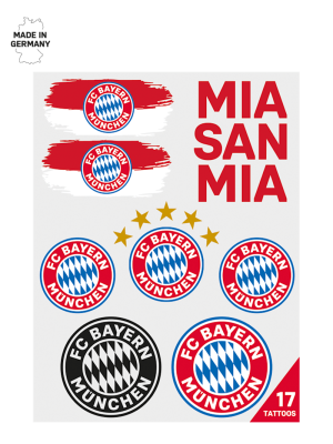 FC Bayern Hauttattoo 2er-Set - Mehrfarbig - Kinder