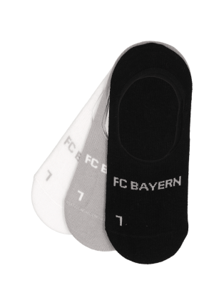 FC Bayern No-Show Socken 3er-Set - Mehrfarbig