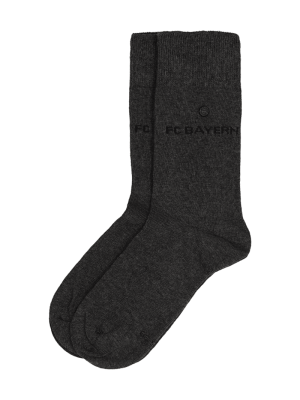 FC Bayern Business-Socken 2er-Set - Grau