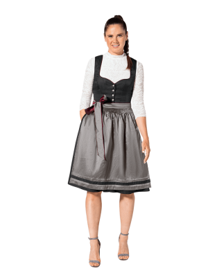 FC Bayern Dirndl Herzausschnitt - Grau - Damen