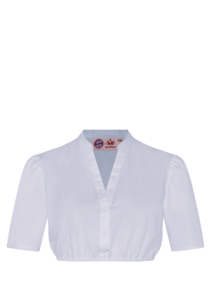 FC Bayern Dirndl Bluse - Weiß - Damen