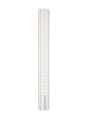 FC Bayern Aluminiumlineal 30 cm - Weiß