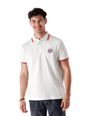 FC Bayern Poloshirt Essential - Weiß - Herren