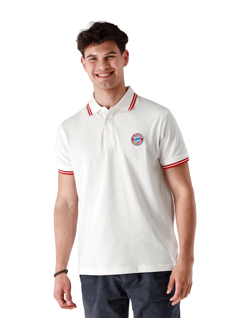 FC Bayern Poloshirt Essential - Weiß - Herren