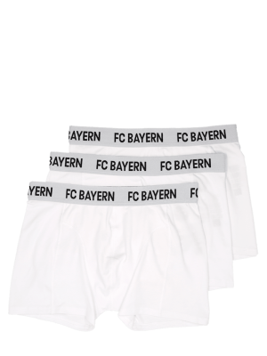 FC Bayern Boxershorts Essentials 3er-Set - Weiß - Herren