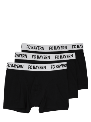 FC Bayern Boxershorts Essentials 3er-Set - Schwarz - Herren