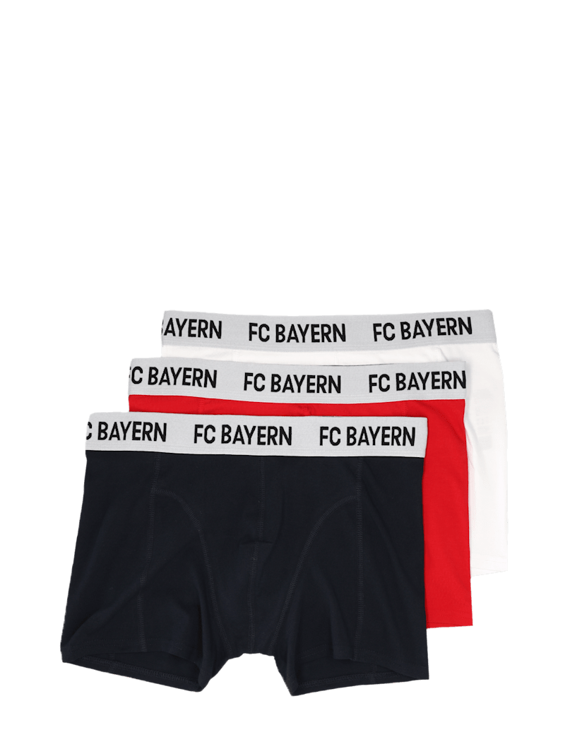 FC Bayern Boxershorts Essentials 3er-Set - Mehrfarbig - Herren