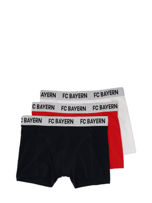 FC Bayern Boxershorts Essentials 3er-Set - Mehrfarbig - Kinder