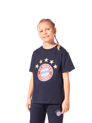 FC Bayern T-Shirt Essential - Navy - Kinder