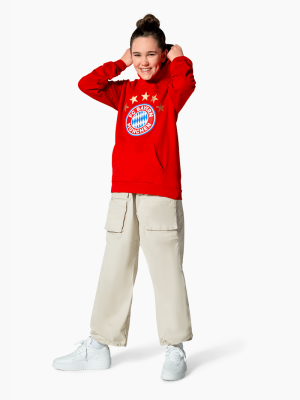 FC Bayern Hoodie Essential - Rot - Kinder