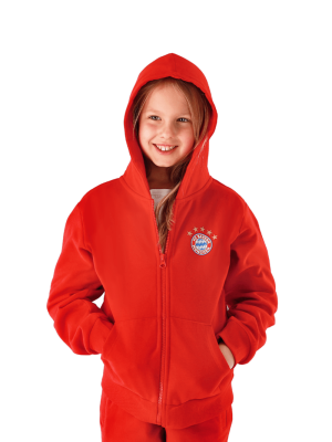 FC Bayern Zip-Hoodie Essential - Rot - Kinder