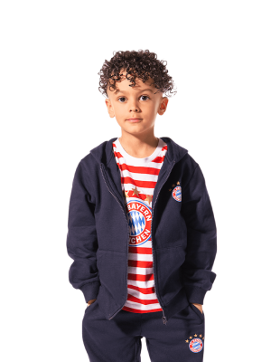FC Bayern Zip-Hoodie Essential - Navy - Kinder