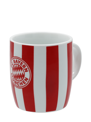 FC Bayern Tasse Stripes 0,3 l - Rot