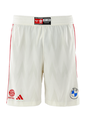 FC Bayern Basketball Authentic Short Away 24-25 - Beige - Herren - adidas