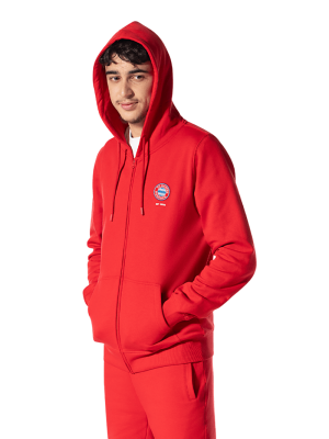 FC Bayern Zip-Hoodie Essential - Rot - Herren