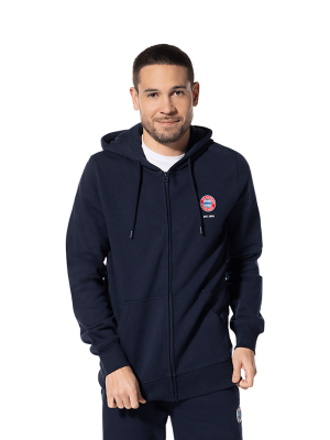 FC Bayern Zip-Hoodie Essential - Navy - Herren