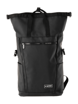 FC Bayern Rucksack Rolltop - Schwarz