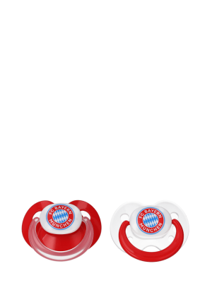 FC Bayern Schnuller Logo 6-18 Monate 2er-Set - Rot - Baby
