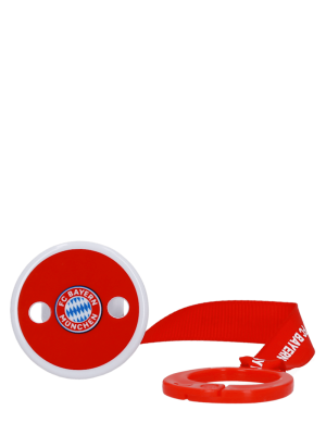 FC Bayern Schnullerband - Weiß