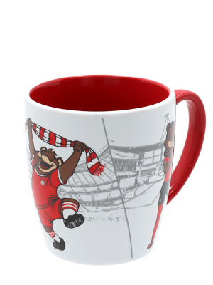 FC Bayern Tasse Maskottchen 0,2 l - Weiß