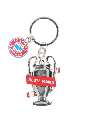 FC Bayern Schlüsselanhänger Beste Mama - Silber